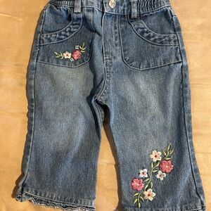 Embroidered Denim Kids Jeans